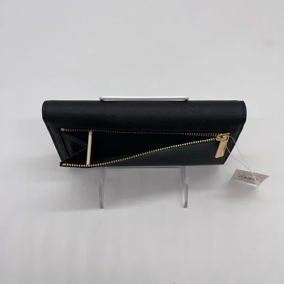 Michael Kors Large Trifold Wallet Black - Picture 7 of 8